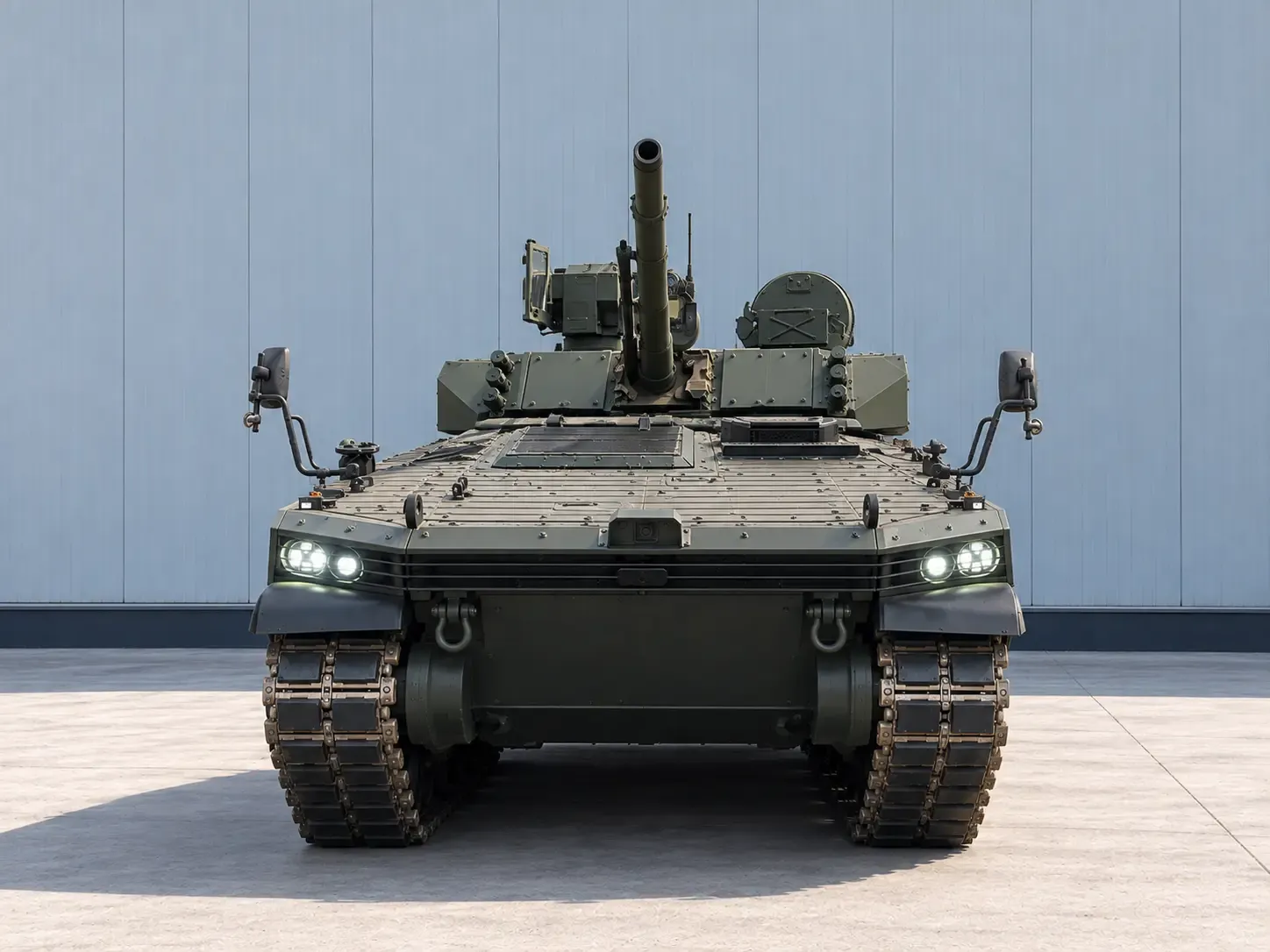 TULPAR tracked vehicle at the plant yard